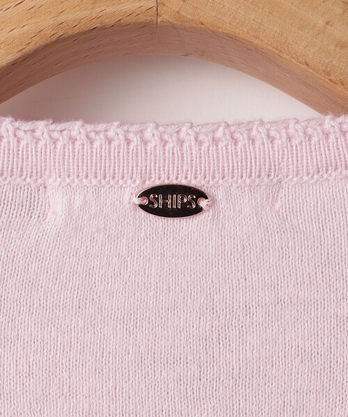 SHIPS(シップス)の「SHIPS KIDS:100~130cm / リバティ ボタン カーディガン(カーディガン/ボレロ・キッズ・ピンク/トップグレー/イエロー・110/120/130/100)」の8枚目の写真