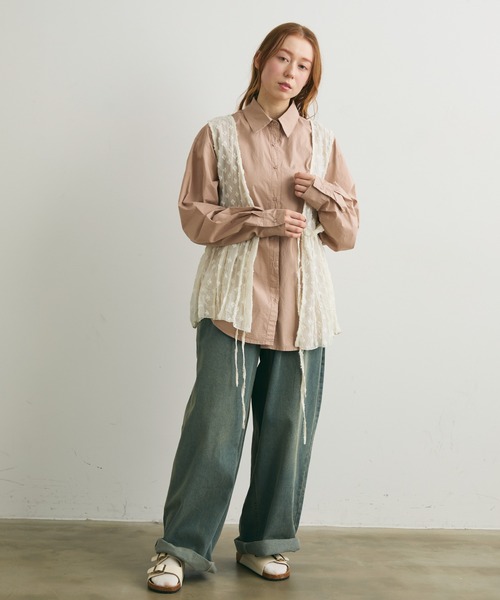 Crisp（クリスプ）の「【ZOZO限定】ウォッシュデニムイージーパンツ（デニムパンツ・レディース・グレー/ブルー・FREE）」の19枚目の写真