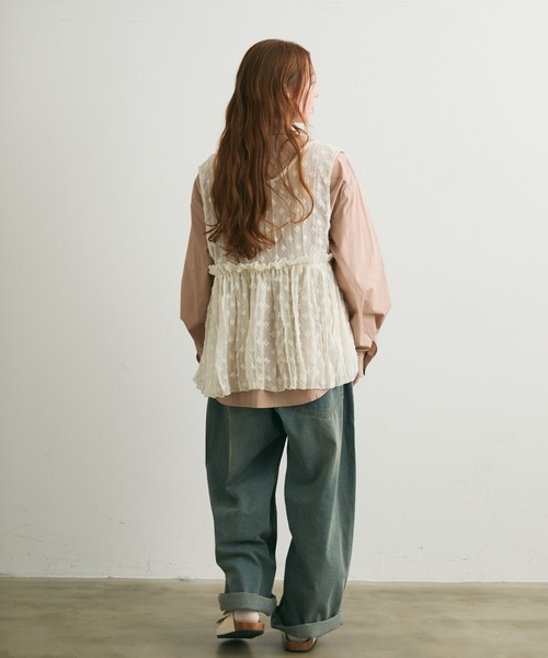 Crisp（クリスプ）の「【ZOZO限定】ウォッシュデニムイージーパンツ（デニムパンツ・レディース・グレー/ブルー・FREE）」の20枚目の写真