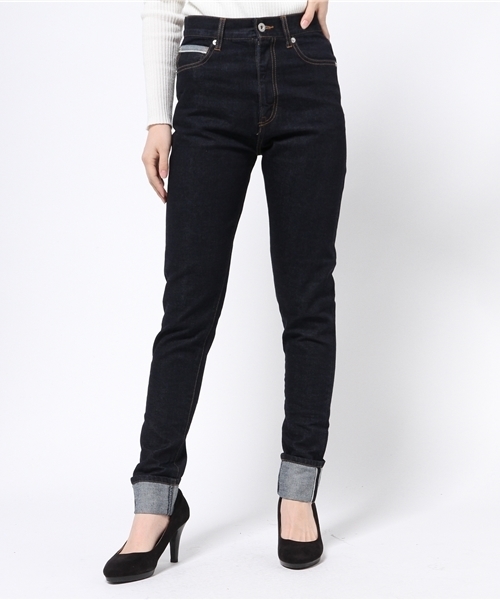OUTLET(アウトレット)の「【WHO'S WHO gallery】BMロールアップデニムタイト(その他パンツ・レディース・インディゴブルー・LARGE/SMALL/MEDIUM)」の1枚目の写真