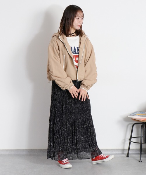 cepo(セポ)の「〈セットアップ対応〉撥水・UV・ウォッシャブル 2wayグログランショートドロストジャケット(ブルゾン・レディース・ベージュ/ブラック/グレー・M)」の22枚目の写真