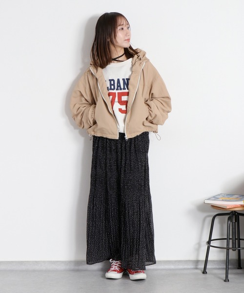 cepo(セポ)の「〈セットアップ対応〉撥水・UV・ウォッシャブル 2wayグログランショートドロストジャケット(ブルゾン・レディース・ベージュ/ブラック/グレー・M)」の21枚目の写真