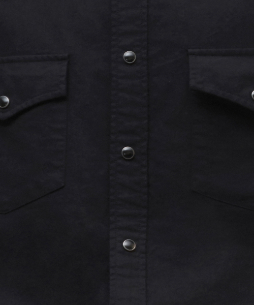 MUSINSA STANDARD（ムシンサスタンダード）の「オックスフォードウェスタンシャツ[ブラック]（シャツ/ブラウス・メンズ・その他・SMALL/MEDIUM/LARGE/X-LARGE/2XL）」の6枚目の写真