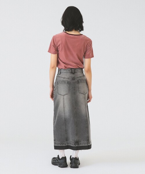 Ray BEAMS(レイビームス)の「サマー ベロア リンガー Tシャツ(Tシャツ/カットソー・レディース・オフホワイト/ピンク/ネイビー・ONE SIZE)」の10枚目の写真