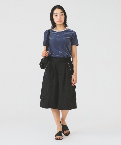 Ray BEAMS(レイビームス)の「サマー ベロア リンガー Tシャツ(Tシャツ/カットソー・レディース・オフホワイト/ピンク/ネイビー・ONE SIZE)」の12枚目の写真