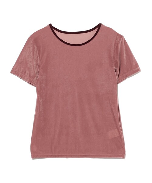 Ray BEAMS(レイビームス)の「サマー ベロア リンガー Tシャツ(Tシャツ/カットソー・レディース・オフホワイト/ピンク/ネイビー・ONE SIZE)」の19枚目の写真