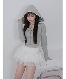 Darich（ダーリッチ）の「レースドッキングスウェットスカートセットアップ（セットアップ）」