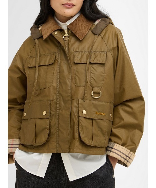 Barbour(バブアー)の「Liza ワックスコットン ジャケット(レディース)(ブルゾン・レディース・オリーブ/ブラック/ベージュ・10/8)」の21枚目の写真