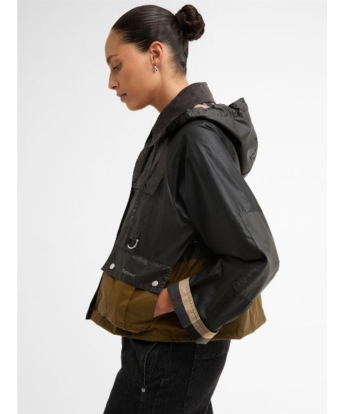 Barbour(バブアー)の「Liza ワックスコットン ジャケット(レディース)(ブルゾン・レディース・オリーブ/ブラック/ベージュ・10/8)」の12枚目の写真