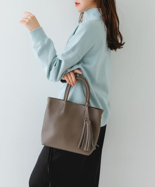 RODE SKO（ロデスコ）の「タッセル軽量2WAYプチトートバッグ（トートバッグ・レディース・グレー系その他/ブラック/ミント/ライトブルー/イエロー系その他・ONE）」の21枚目の写真