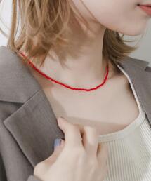 SMELLY | ステンレスカラービーズネックレス(ネックレス)