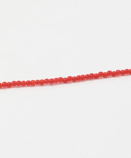 SMELLY（スメリー）の「ステンレスカラービーズネックレス（ネックレス・レディース・レッド・-）」の5枚目の写真