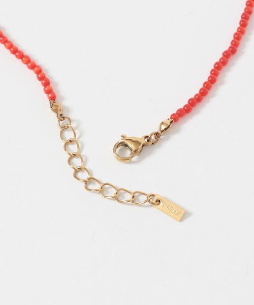 SMELLY（スメリー）の「ステンレスカラービーズネックレス（ネックレス・レディース・レッド・-）」の6枚目の写真
