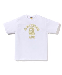 JAPANESE INDIGO ART CAMO COLLEGE TEE