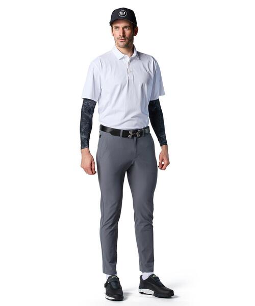 UNDER ARMOUR（アンダーアーマー）の「UAヒートギア フィッティド ノベルティ クルーネック  シャツ（ゴルフ/メンズ）（Tシャツ/カットソー・メンズ・ブラック・L/M/XL/2XL/S/3XL）」の3枚目の写真