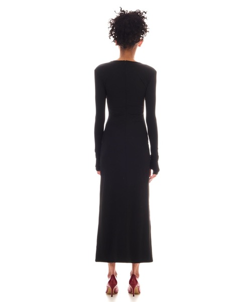 BEEDEN(ビーデン)の「STRETCH FIT LONG DRESS(ワンピース・レディース・レッド/ブラック・FREE)」の8枚目の写真