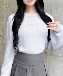 INGNI | パールビジューロゴニット(ニット/セーター)