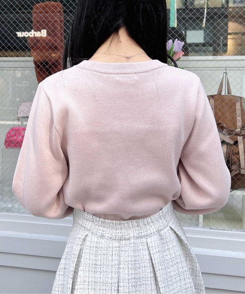 INGNI（イング）の「パールビジューロゴニット（ニット/セーター・レディース・オフホワイト/ネイビー/ピンク/サックスブルー・M）」の22枚目の写真