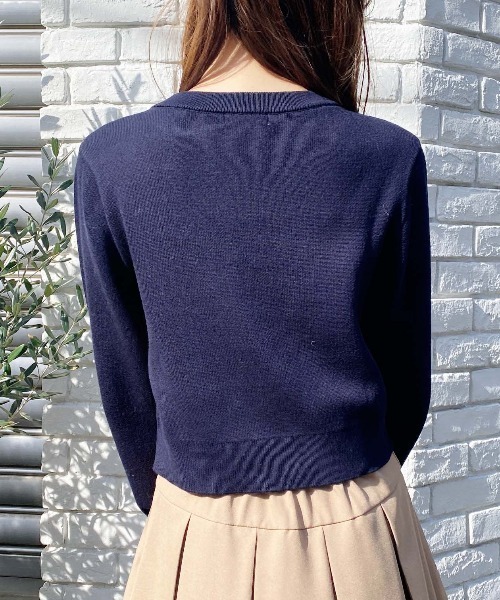 INGNI（イング）の「パールビジューロゴニット（ニット/セーター・レディース・オフホワイト/ネイビー/ピンク/サックスブルー・M）」の15枚目の写真