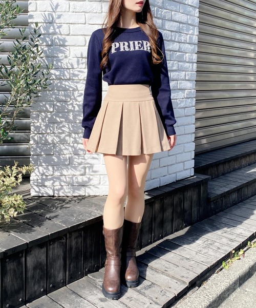 INGNI（イング）の「パールビジューロゴニット（ニット/セーター・レディース・オフホワイト/ネイビー/ピンク/サックスブルー・M）」の17枚目の写真