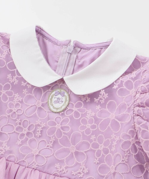 SLAP SLIP（スラップスリップ）の「【スラプリ】オーガンジーパフスリーブワンピース(90~130cm)（ワンピース・キッズ・パープル/ブルー・130cm/110cm/100cm/120cm/90cm）」の11枚目の写真