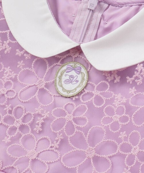 SLAP SLIP（スラップスリップ）の「【スラプリ】オーガンジーパフスリーブワンピース(90~130cm)（ワンピース・キッズ・パープル/ブルー・130cm/110cm/100cm/120cm/90cm）」の12枚目の写真