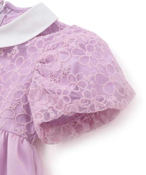 SLAP SLIP（スラップスリップ）の「【スラプリ】オーガンジーパフスリーブワンピース(90~130cm)（ワンピース・キッズ・パープル/ブルー・130cm/110cm/100cm/120cm/90cm）」の13枚目の写真