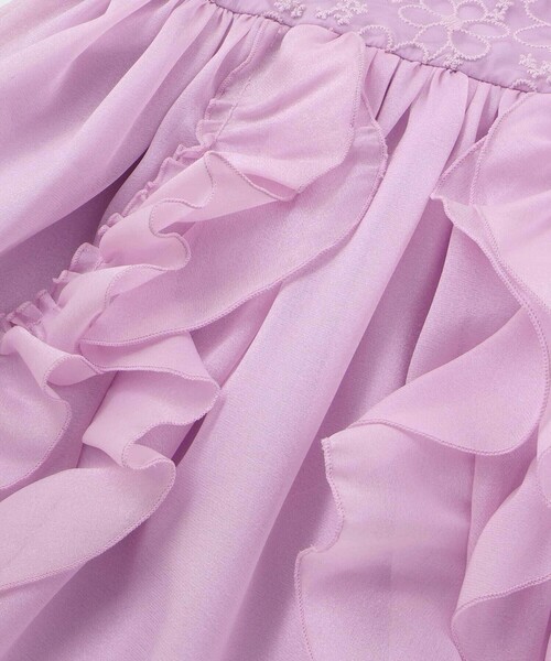SLAP SLIP（スラップスリップ）の「【スラプリ】オーガンジーパフスリーブワンピース(90~130cm)（ワンピース・キッズ・パープル/ブルー・130cm/110cm/100cm/120cm/90cm）」の15枚目の写真