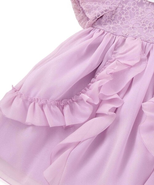SLAP SLIP（スラップスリップ）の「【スラプリ】オーガンジーパフスリーブワンピース(90~130cm)（ワンピース・キッズ・パープル/ブルー・130cm/110cm/100cm/120cm/90cm）」の16枚目の写真
