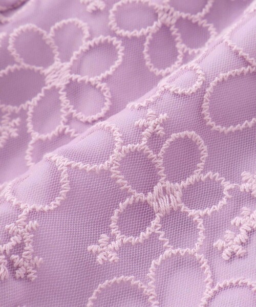 SLAP SLIP（スラップスリップ）の「【スラプリ】オーガンジーパフスリーブワンピース(90~130cm)（ワンピース・キッズ・パープル/ブルー・130cm/110cm/100cm/120cm/90cm）」の19枚目の写真