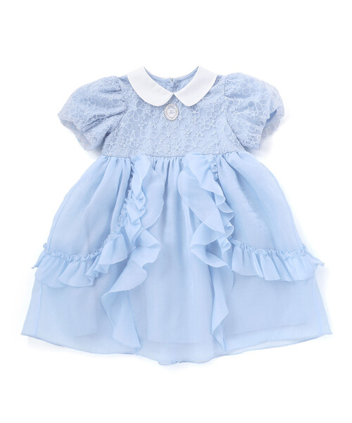 SLAP SLIP（スラップスリップ）の「【スラプリ】オーガンジーパフスリーブワンピース(90~130cm)（ワンピース・キッズ・パープル/ブルー・130cm/110cm/100cm/120cm/90cm）」の21枚目の写真