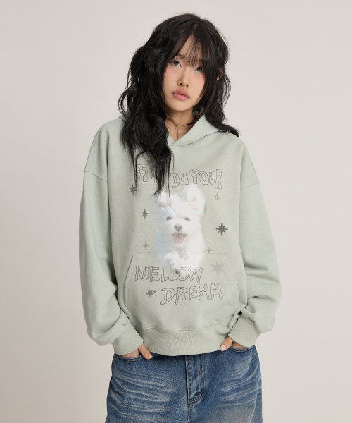 WaiKei（ワイケイ）の「メロウドリーム クラウドフードパーカー メランジミント（パーカー・レディース・その他・1/2）」の6枚目の写真