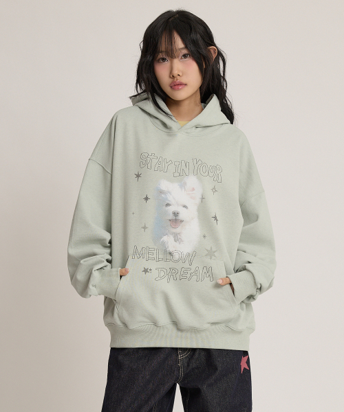 WaiKei（ワイケイ）の「メロウドリーム クラウドフードパーカー メランジミント（パーカー・レディース・その他・1/2）」の5枚目の写真