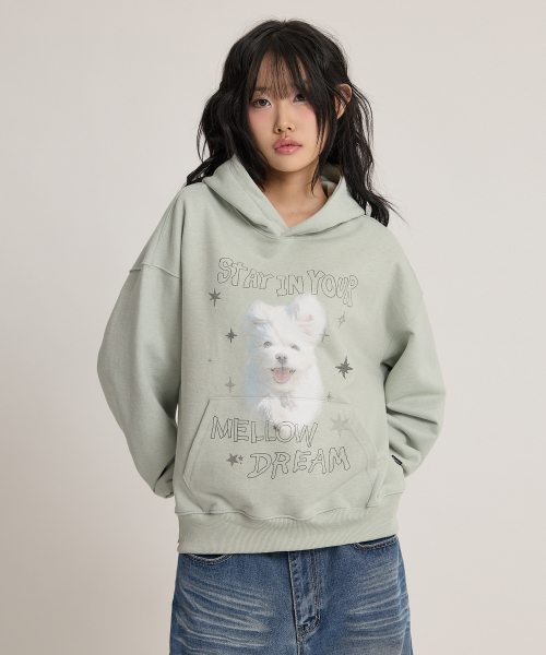 WaiKei（ワイケイ）の「メロウドリーム クラウドフードパーカー メランジミント（パーカー・レディース・その他・1/2）」の4枚目の写真