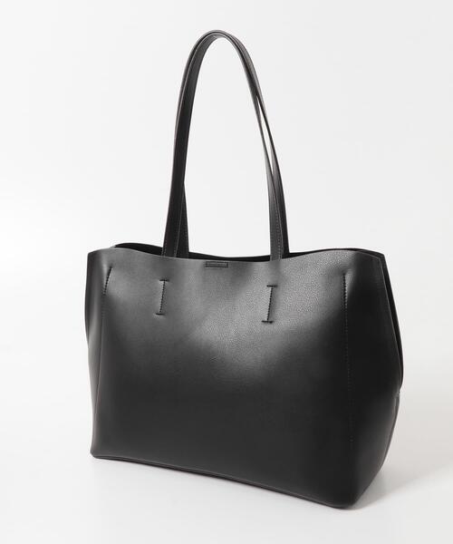 URBAN RESEARCH DOORS（アーバンリサーチドアーズ）の「ライトウェイトA4トートバッグ（トートバッグ・レディース・ブラック/モカ・ONE）」の6枚目の写真