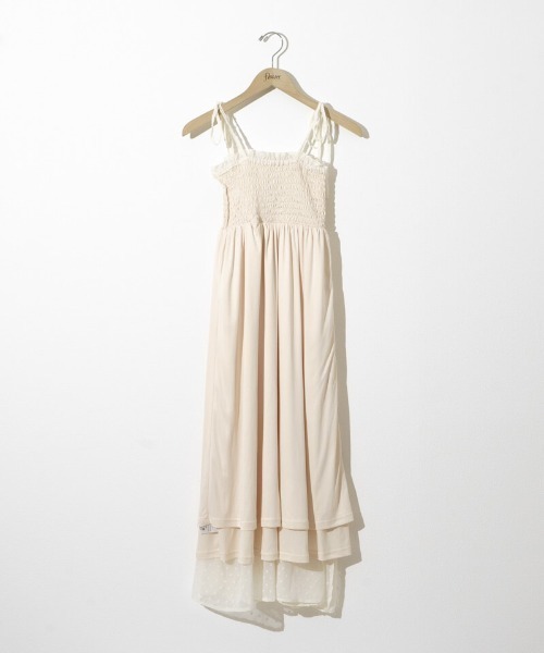 flower（フラワー）の「エアリードットワンピース（ワンピース・レディース・アイボリー/ブラック・FREE）」の4枚目の写真