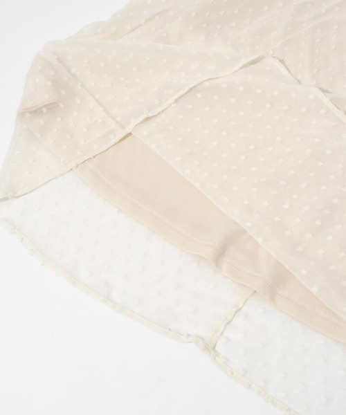 flower（フラワー）の「エアリードットワンピース（ワンピース・レディース・アイボリー/ブラック・FREE）」の9枚目の写真