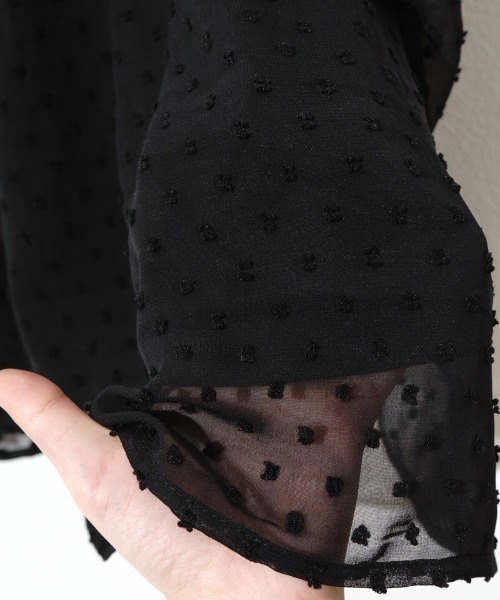 flower（フラワー）の「エアリードットワンピース（ワンピース・レディース・アイボリー/ブラック・FREE）」の19枚目の写真