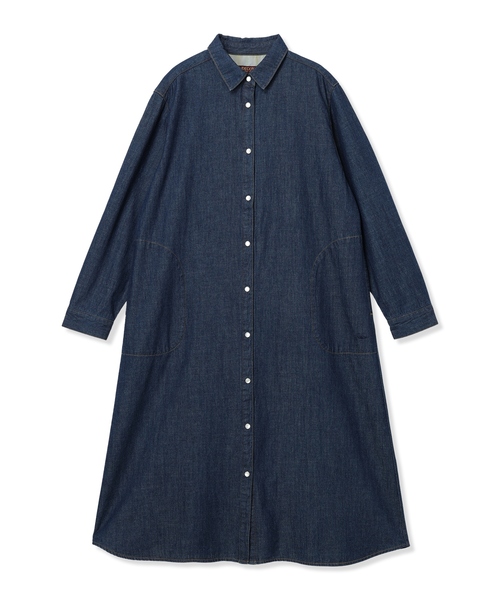 DECOY SINCE 1981（デコイシンスイチキュウハチイチ）の「【羽織としても楽しめる】デニムワンピース【ポケットあり】（ワンピース・レディース・ネイビー・9号/11号/13号）」の11枚目の写真