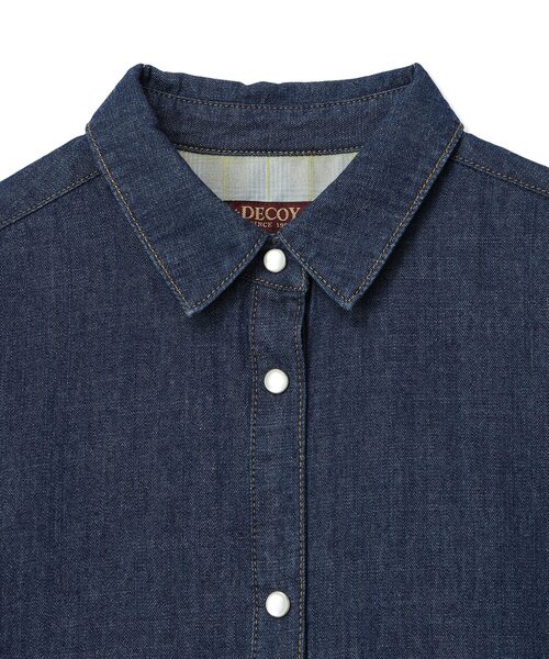 DECOY SINCE 1981（デコイシンスイチキュウハチイチ）の「【羽織としても楽しめる】デニムワンピース【ポケットあり】（ワンピース・レディース・ネイビー・9号/11号/13号）」の13枚目の写真