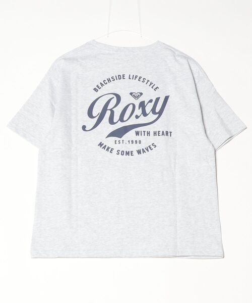 ROXY(ロキシー)の「ロキシー ROXY ROXY WITH HEART S/S TEE(Tシャツ/カットソー・レディース・ホワイト×レッド/ブラック/グレー・S/M/L)」の4枚目の写真