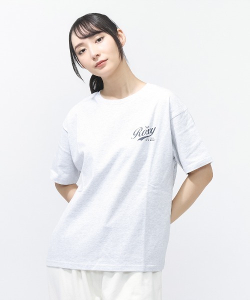 ROXY(ロキシー)の「ロキシー ROXY ROXY WITH HEART S/S TEE(Tシャツ/カットソー・レディース・ホワイト×レッド/ブラック/グレー・S/M/L)」の3枚目の写真
