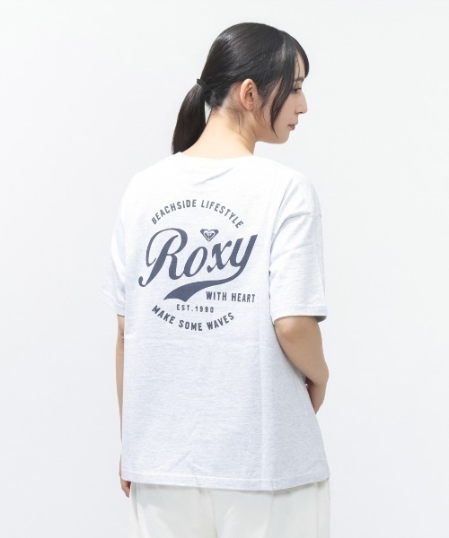 ROXY(ロキシー)の「ロキシー ROXY ROXY WITH HEART S/S TEE(Tシャツ/カットソー・レディース・ホワイト×レッド/ブラック/グレー・S/M/L)」の10枚目の写真