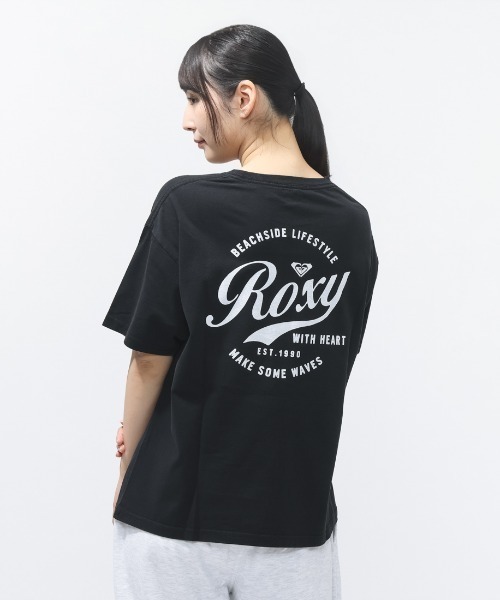 ROXY(ロキシー)の「ロキシー ROXY ROXY WITH HEART S/S TEE(Tシャツ/カットソー・レディース・ホワイト×レッド/ブラック/グレー・S/M/L)」の6枚目の写真