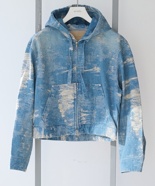 TAAKK(ターク)の「【TAAKK/ターク】Denim Hoodie(パーカー・メンズ・インディゴブルー/ネイビー/ブラウン/グレー・2/4/3)」の1枚目の写真