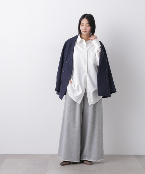 NANO universe(ナノユニバース)の「マシンウォッシャブルイージーケア オーバーシャツ(シャツ/ブラウス・レディース・ブラウン/ホワイト/ベージュ・FREE)」の11枚目の写真