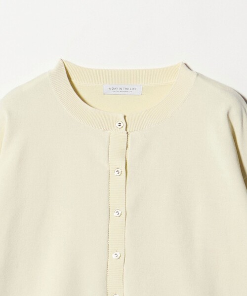 A DAY IN THE LIFE UNITED ARROWS(アデイインザライフユナイテッドアローズ)の「ヘムライン カーディガン ‐ウォッシャブル‐<A DAY IN THE LIFE>(カーディガン/ボレロ・レディース・オフホワイト/ベージュ/ライトグレー/ネイビー・FREE)」の13枚目の写真