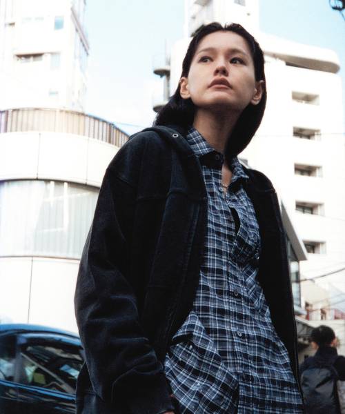 NOMANUAL(NOMANUAL)の「R.P LAYER HOODED ZIP-UP - WASHED BLACK(パーカー・レディース・その他・LARGE/MEDIUM/SMALL/X-LARGE)」の2枚目の写真