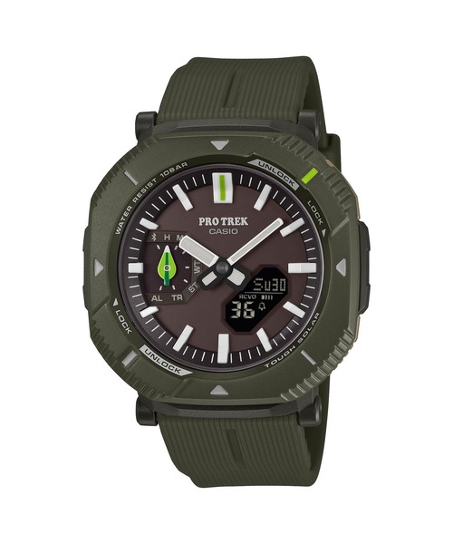 PRO TREK（プロトレック）の「PRO TREK×日本自然保護協会×かえるのピクルスコラボレーションモデル / Hiker Line / PRJ-B001NJ-3JR（アナログ腕時計・メンズ・ダークグリーン・FREE）」の2枚目の写真