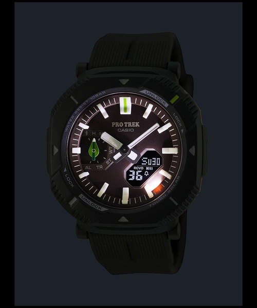PRO TREK（プロトレック）の「PRO TREK×日本自然保護協会×かえるのピクルスコラボレーションモデル / Hiker Line / PRJ-B001NJ-3JR（アナログ腕時計・メンズ・ダークグリーン・FREE）」の11枚目の写真